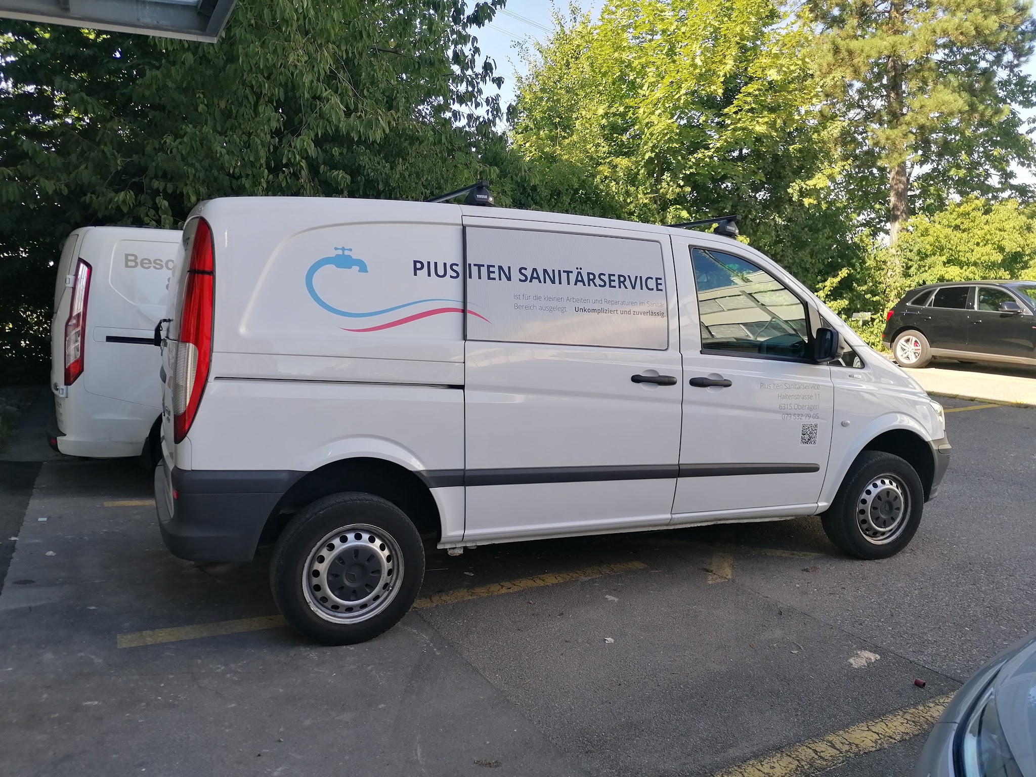 Der Servicebus von Pius Iten Sanitärservice